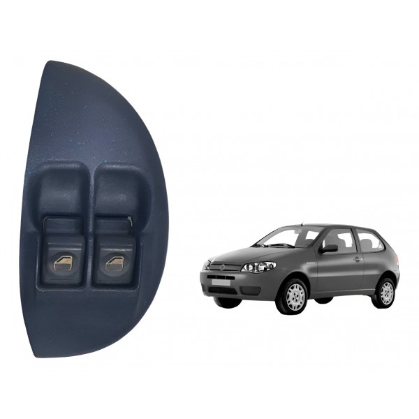 Moldura Botao Vidro Dianteiro Esquerdo Palio 1996 1998 2001