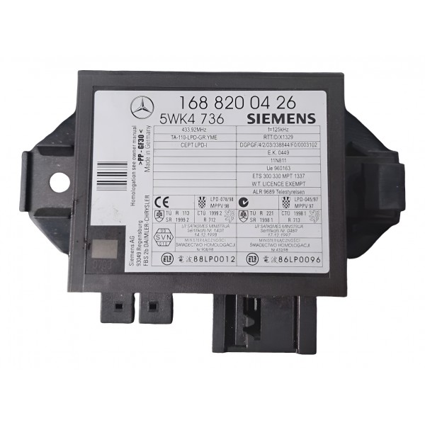 Módulo Imobilizador Mercedes Classe A 160 99 05 1688200426