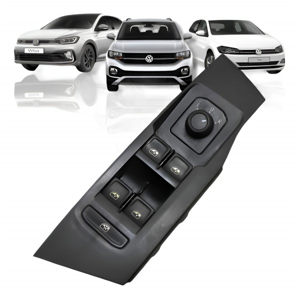 Botão Comando Vidro Elétrico Polo Virtus T Cross 2018 2024