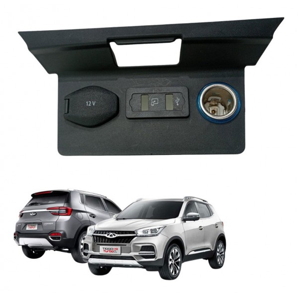 Acabamento Moldura Tomada 12v Chery Tiggo 5x 2018 2021