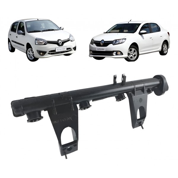 Flauta Bico Injetor Renault Logan Sandero Clio 1.0 16v