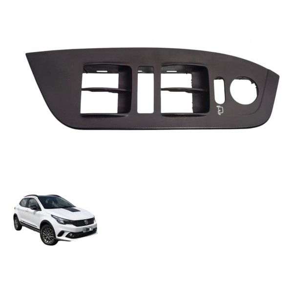 Moldura Botão Dianteiro Esquerdo Fiat Argo 2017 2019 2023