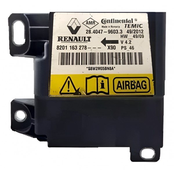 Modulo Central Air Bag Renault Logan Sandero 2007 2009 2013