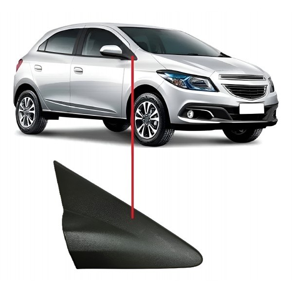Moldura Retrovisor Direito Onix 2013 2014 2015 2016