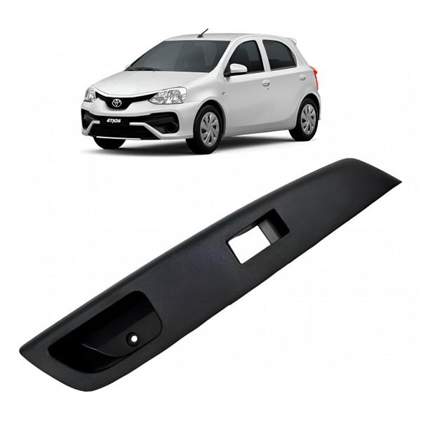Moldura Botão Vidro Dianteiro Direito Etios 2013 2014 2020