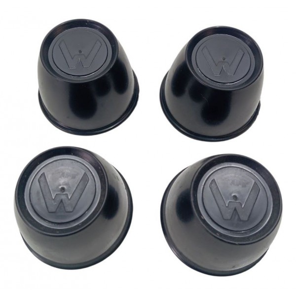 Jogo Calota Copinho Roda Fusca Brasilia Kombi Preto