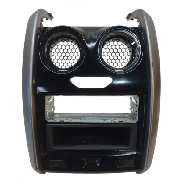 Moldura Painel Central Duster Oroch 2015 2016 2017 2018 2019 Preto