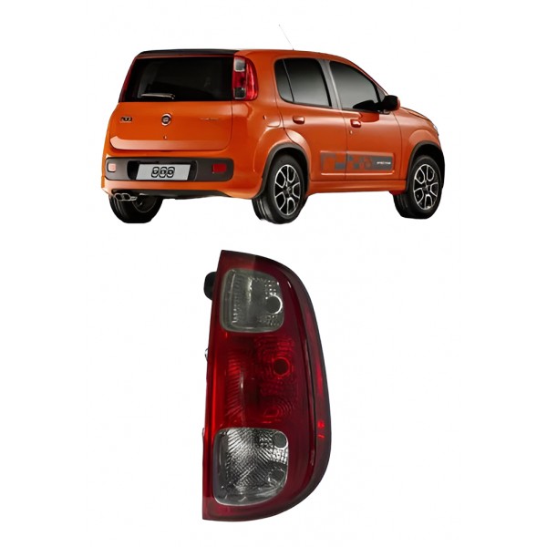 Lanterna Traseira Esquerda Uno Way 2010  2018 2019 - Vermelho
