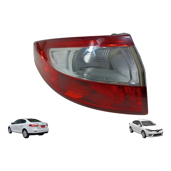 Lanterna Esquerda Renault Fluence 2010 2015 Original - Ambos Lados - Vermelha