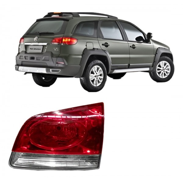 Lanterna Traseira Direita Palio Weekend 2009 2012  Original - Ambos Lados - Vermelho