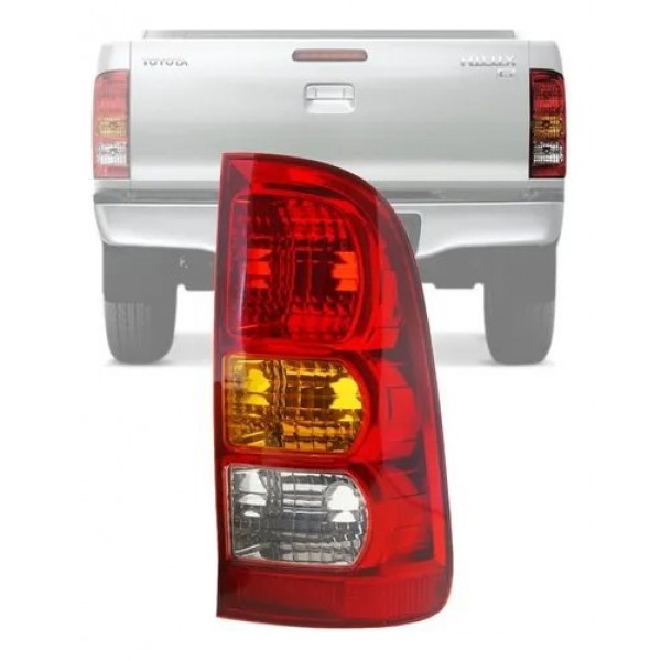 Lanterna Traseira Direita Toyota Hilux 2005 2011 Original Tricolor Ambos Lados